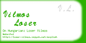 vilmos loser business card